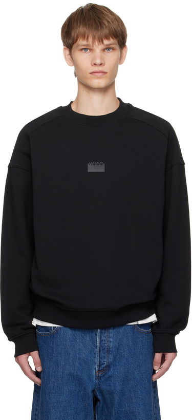 Mikina BOSS HUGO Bonded Logo Sweatshirt Čierna | 50546672, 0