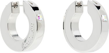 Náušnice Acne Studios Acne Studios Crystal Hoop Earrings Metalická | C50459-, 1