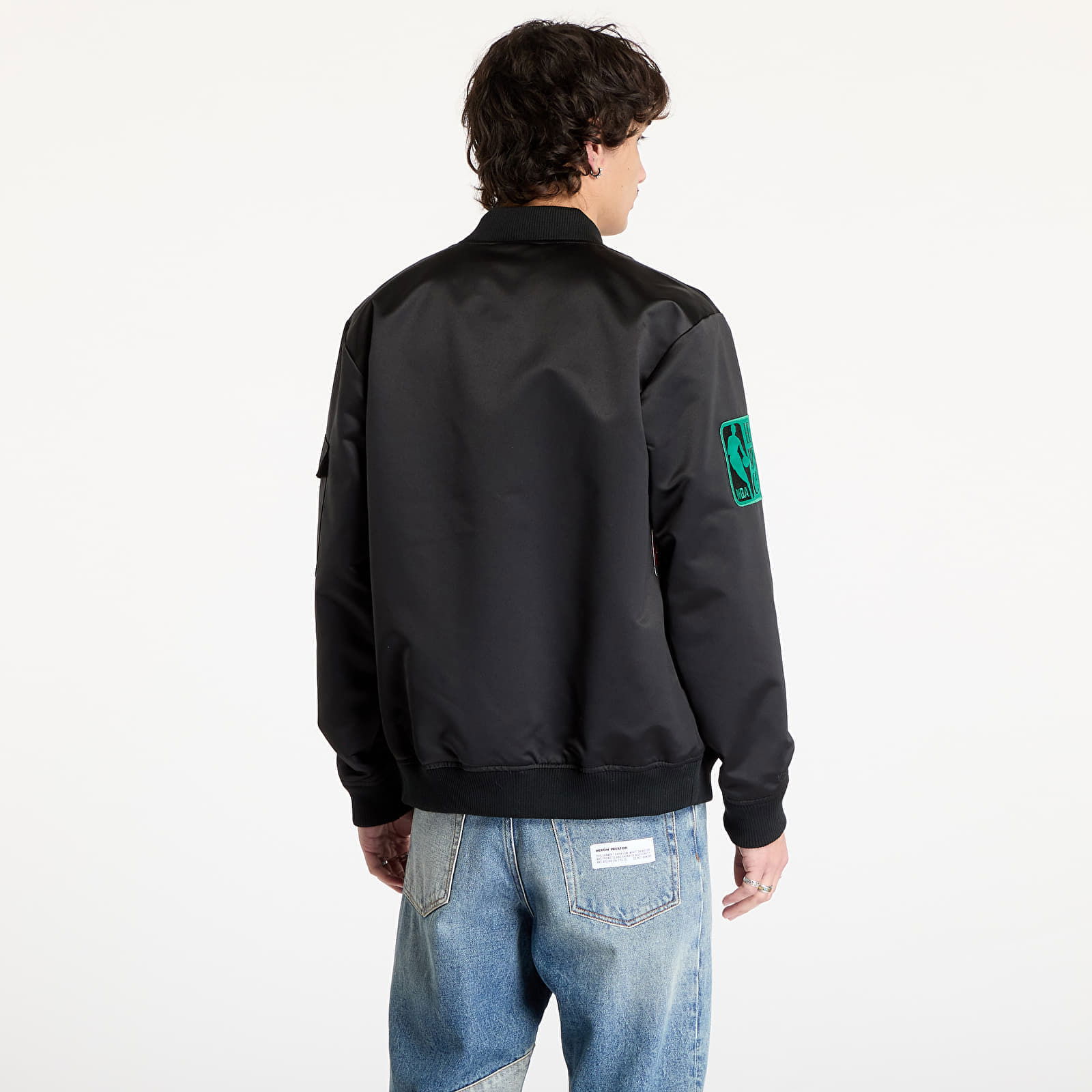 Team Leader Satin Bomber Jacket