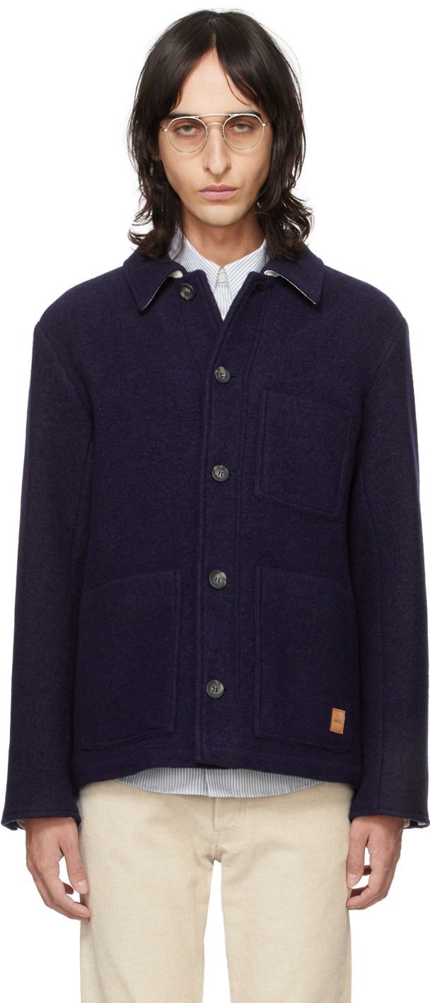 Bunda A.P.C. Emile Jacket Navy | WOAQJ-H02933, 0