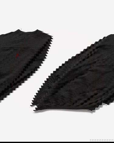 Sveter Cav Empt Cotton Track Crewneck Sweatshirt Čierna | CES27CS03 BLACK, 2