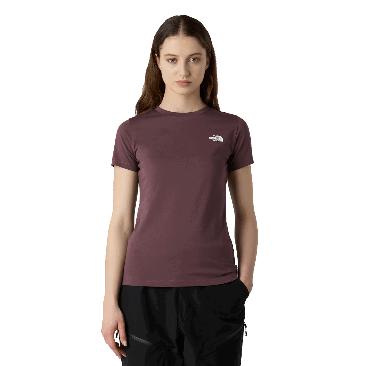 Tričko The North Face Simple Dome Slim T-Shirt Vínová | NF0A87NHBQ71, 0