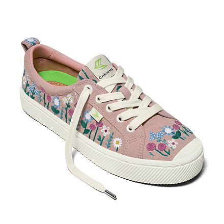 Tenisky a topánky Cariuma OCA Low Embroidered Flowers Ružová | 100102R49, 1