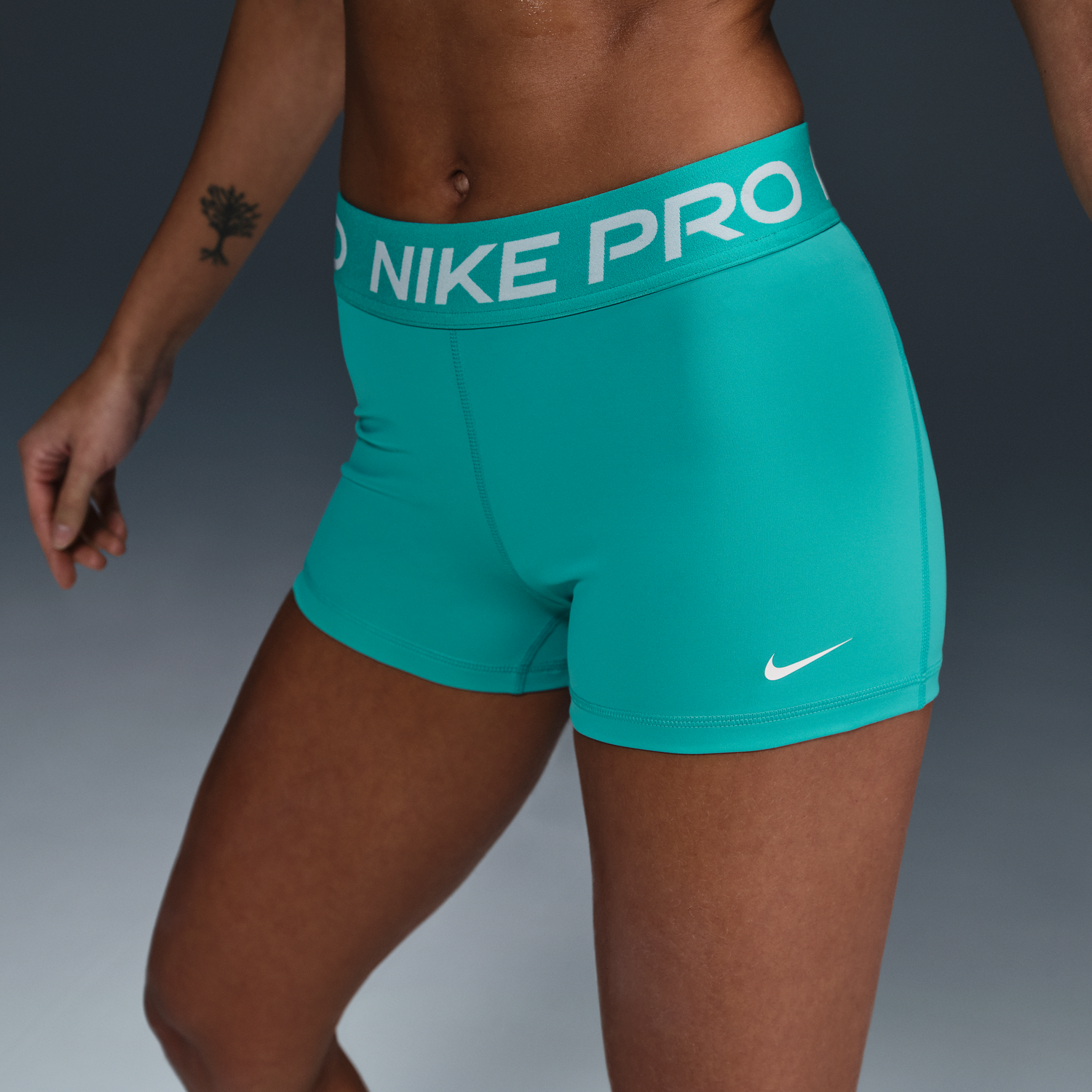 Podprsenka Nike Pro 3" Shorts Tyrkysová | CZ9857-345, 1