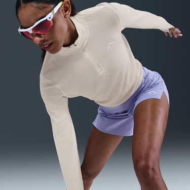 Sveter Nike Nike Trail Dri-FIT 1/4 Zip Running Midlayer Béžová | HJ2248-030, 3
