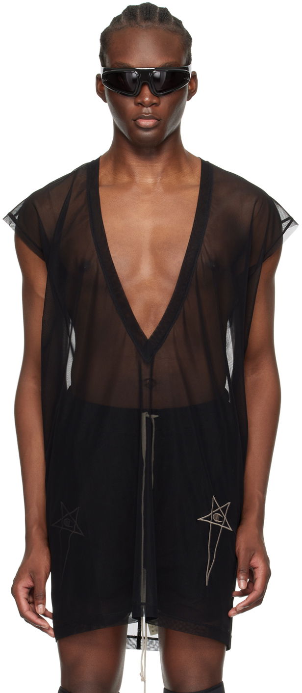 Tielko Rick Owens Champion Edition Dylan Mesh T-Shirt Čierna | CM01D0466 CHMNET, 0