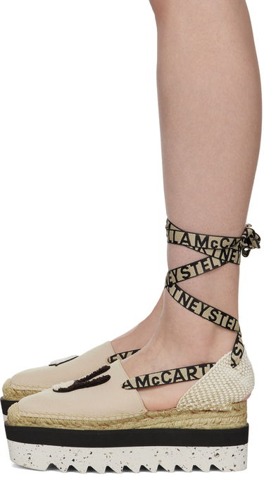 Doplnky Stella McCartney Stella McCartney Gaia Little Black Bunny Espadrille Wedges Béžová | 810190N0222, 2