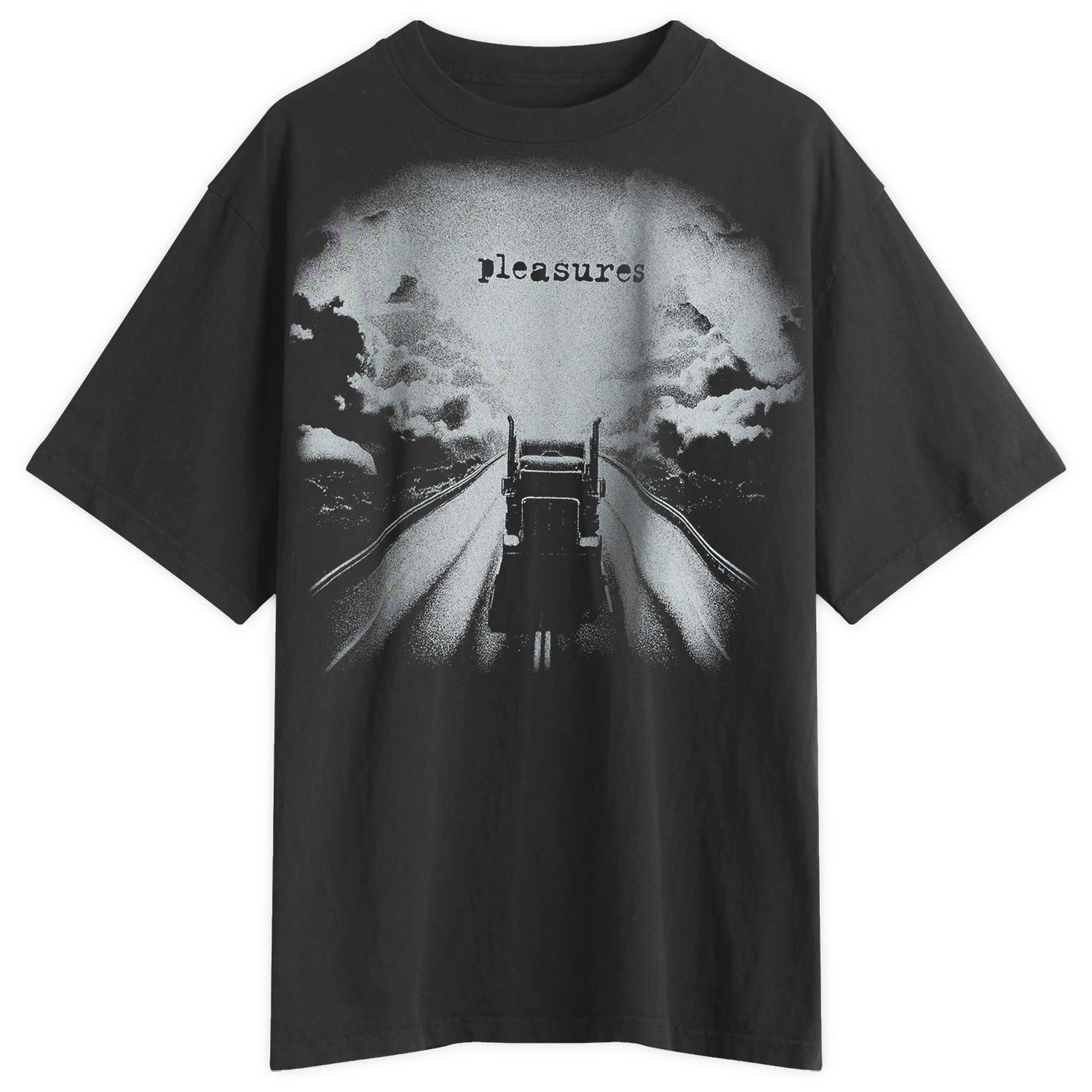 Tričko Pleasures Pleasures Truck Heavyweight Tee Čierna | P25SP025-BLK, 0