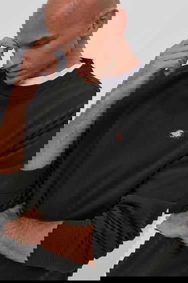 Mikina Dickies Plain Crew Neck Sweatshirt Čierna | DK0A4XCEBLK, 1