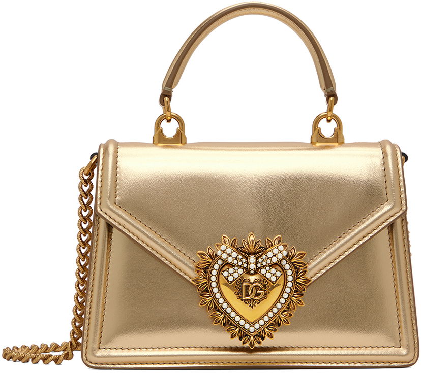 Kabelka Dolce & Gabbana Gold Small Devotion Bag Rôznofarebný | BB6711 A1016