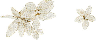 Náušnice ISABEL MARANT Isabel Marant Loli Beaded Floral Earrings Biela | BL0279FA-D1B17B, 0