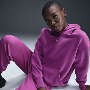 Mikina Nike Phoenix Hoodie Relaxed Fialová | DQ5860-518, 4