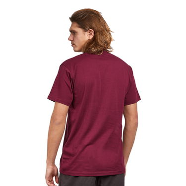 Tričko Vans Left Chest Logo Tee Vínová | VN0A3CZEBRG1, 1