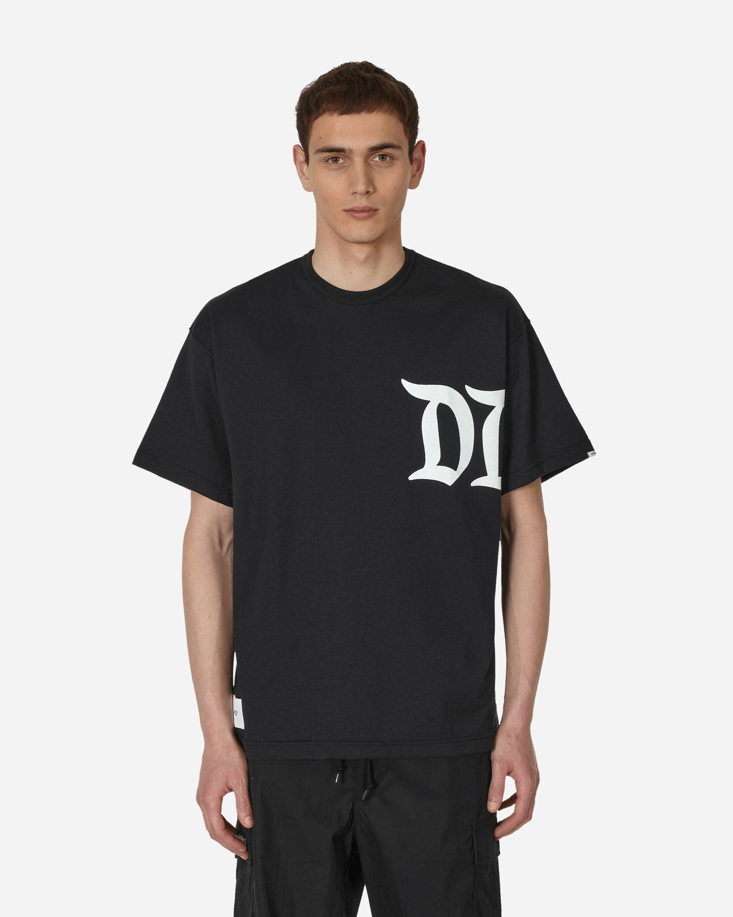 Tričko WTAPS Design 02 SQD T-Shirt Čierna | 231ATDT-CSM14-BK, 1