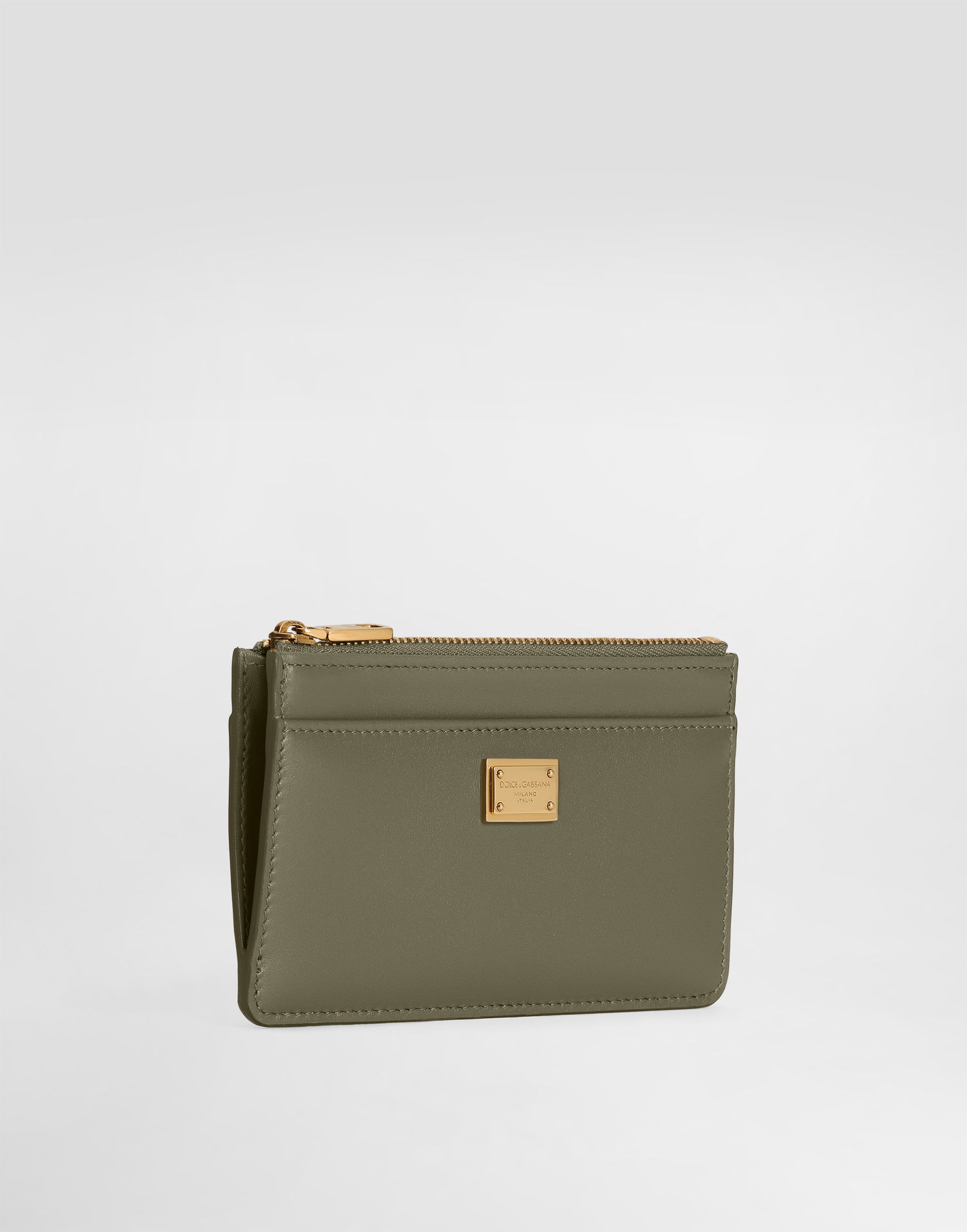 Peňaženka Dolce & Gabbana Dolce & Gabbana Plongé Calfskin Card Holder Onesize Zelené | BI1261A9S2580560, 1