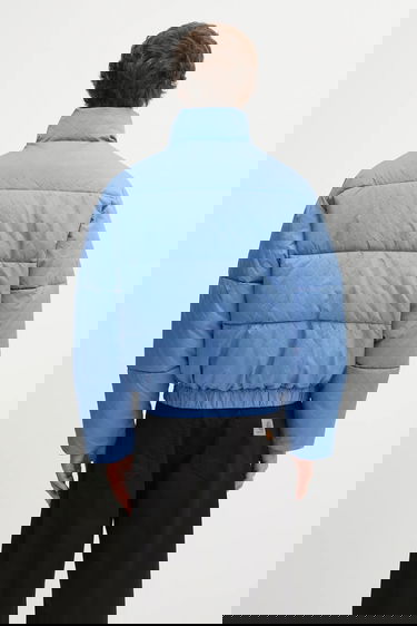 Prešívaná bunda DAILY PAPER Renako Monogram Puffer Winter Oversize Jacket Modrá | 2521063, 2