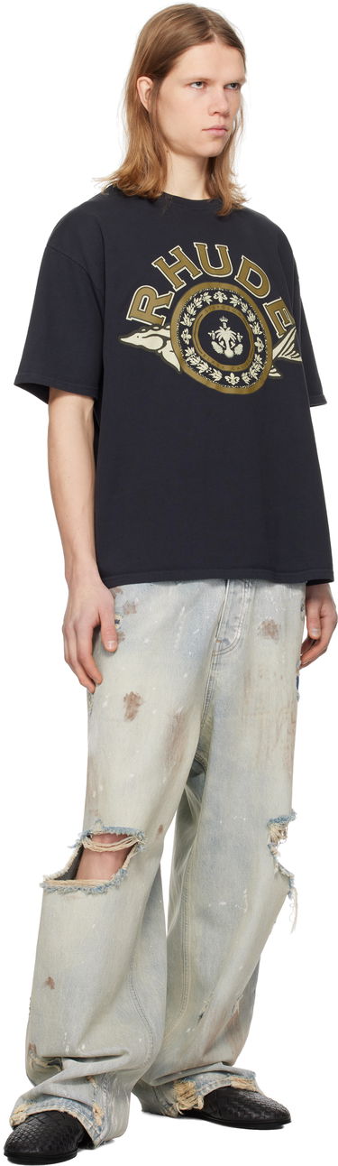 Tričko Rhude Rhude Caviar Graphic T-Shirt Čierna | RHPS25TT05012, 3