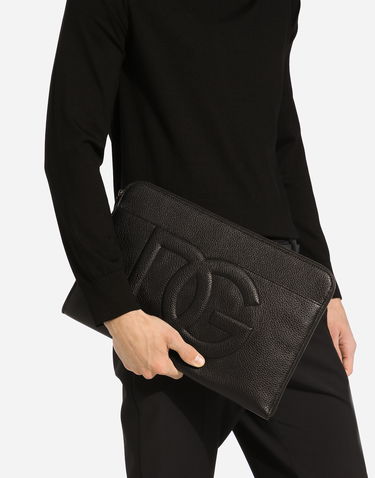 Peňaženka Dolce & Gabbana Large Deerskin Clutch Čierna | BM2337A803480999, 1