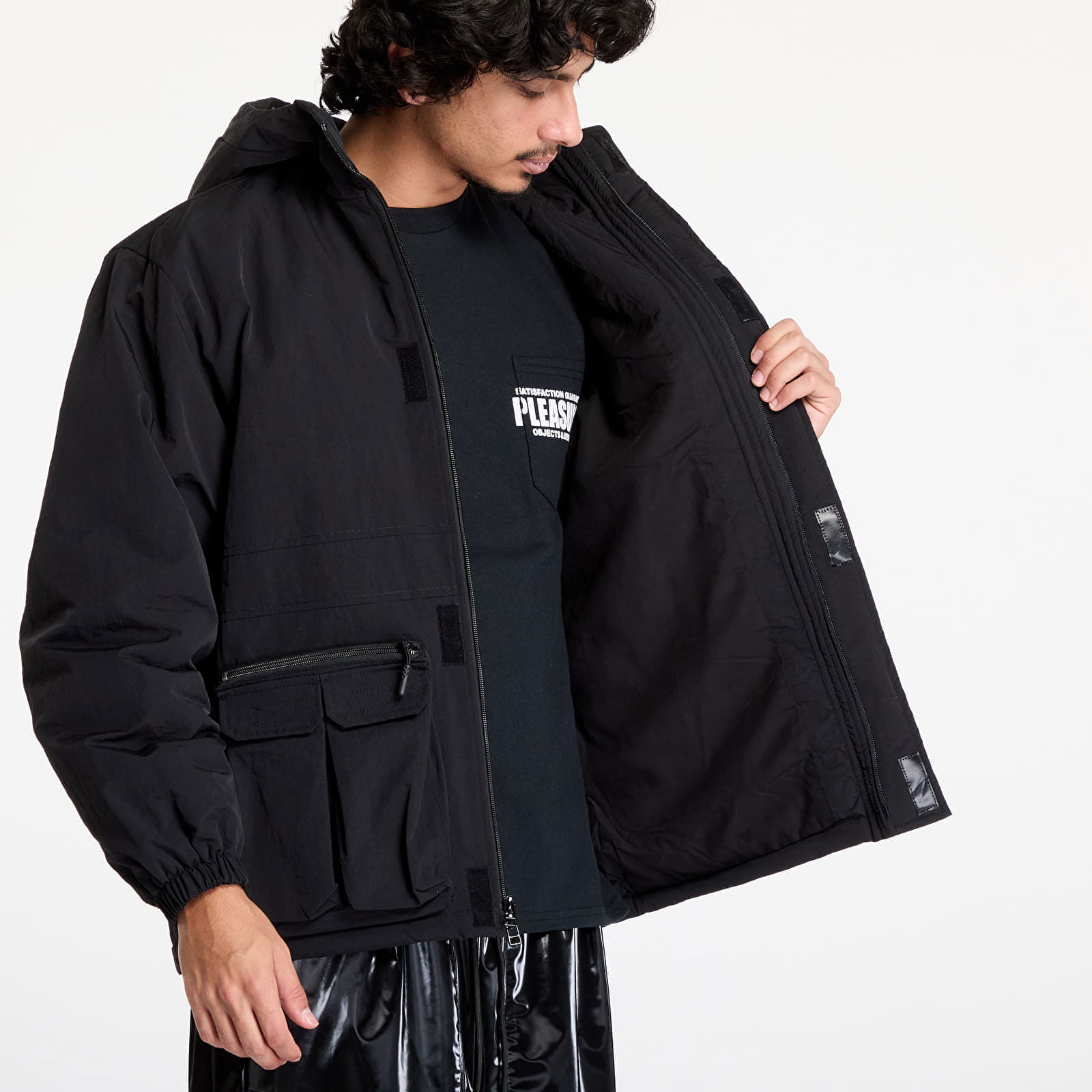 Run Hooded Black Jacket