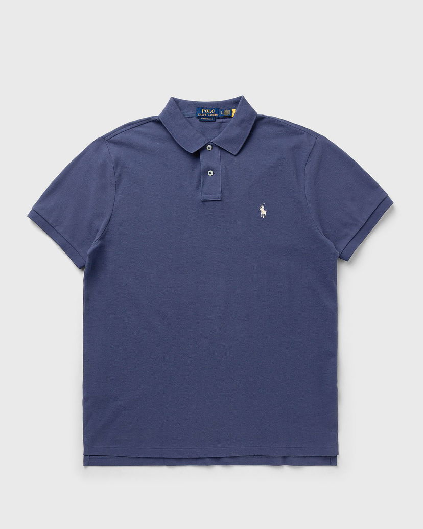 Polo tričko Polo by Ralph Lauren Ralph Lauren Short Sleeve Custom Slim Fit Polo Shirt Modrá | 710680784434