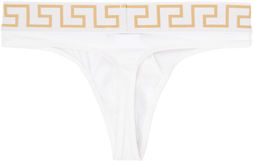 Nohavičky Versace Greca Border Briefs Biela | AU100022_1A10011, 1