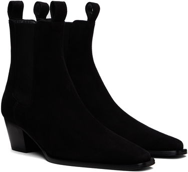 Tenisky a topánky TOTEME The City Suede Chelsea Boots Čierna | 234-WLGSE074-LE0012, 3