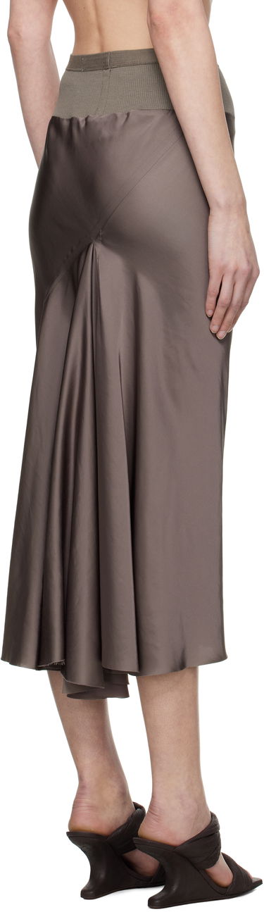 Sukňa Rick Owens Rick Owens Hollywood Knee Bias Midi Skirt Hnedá | RP01E7343 SCH, 2