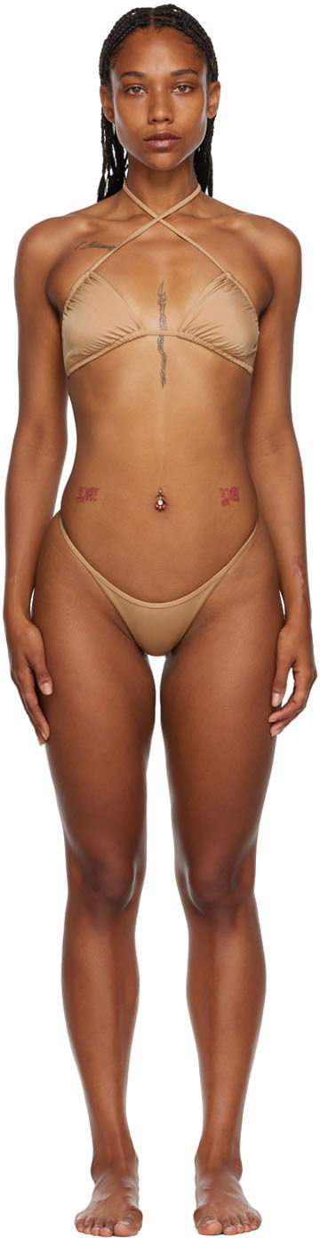 Plavky Blumarine Blumarine Exclusive Bikini Hnedá | 2D008A, 0
