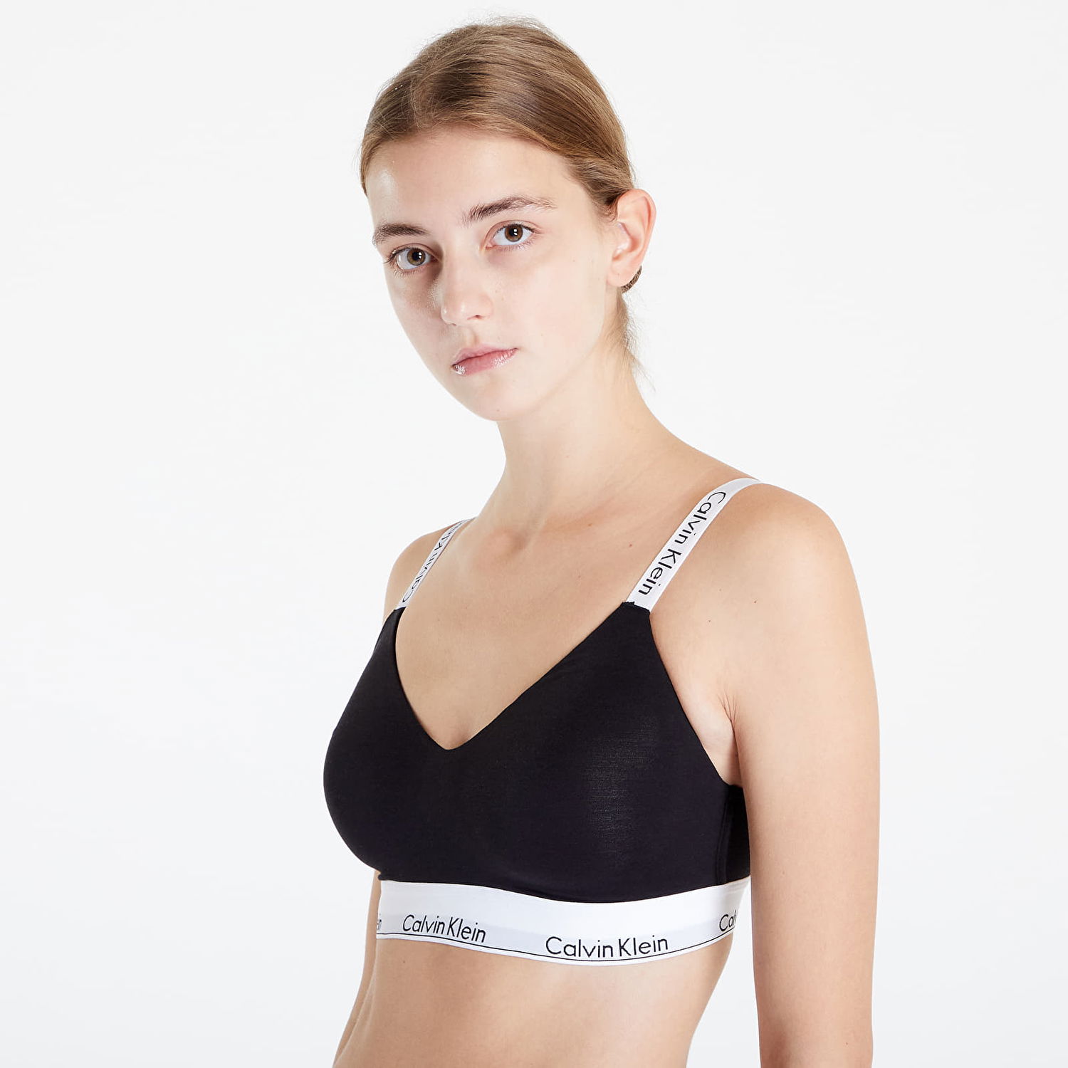 Podprsenka CALVIN KLEIN Modern Cotton Light Lined Bralette (Full Cup) Čierna | QF7060E UB1, 0