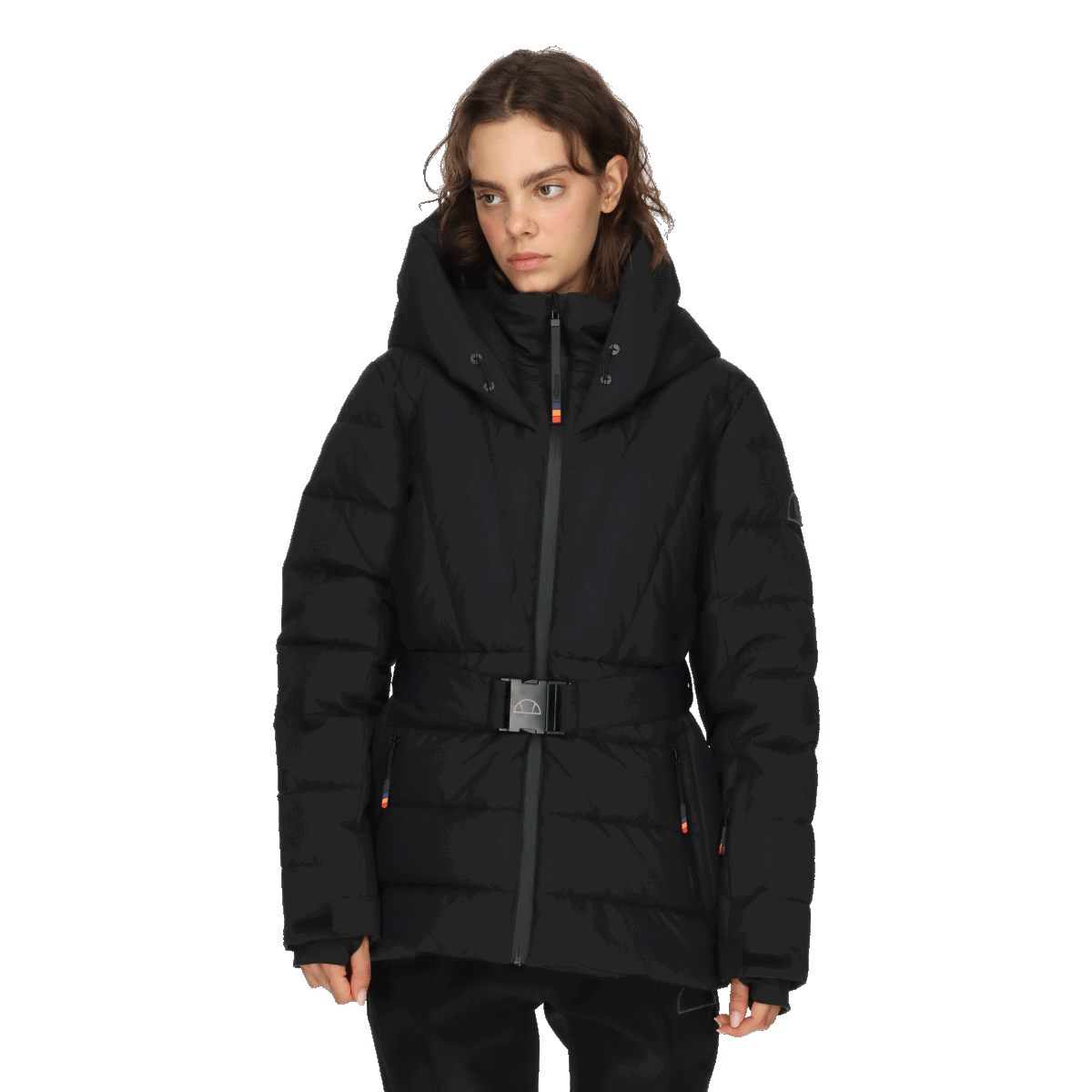 Prešívaná bunda Ellesse MYA Ski Puffer Jacket with Belt Čierna | ELA253F506-01, 0