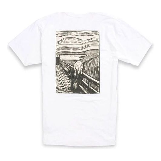 Tričko Vans Vans x MoMA Munch Graphic T-Shirt Biela | VN0A4RP61UB, 0