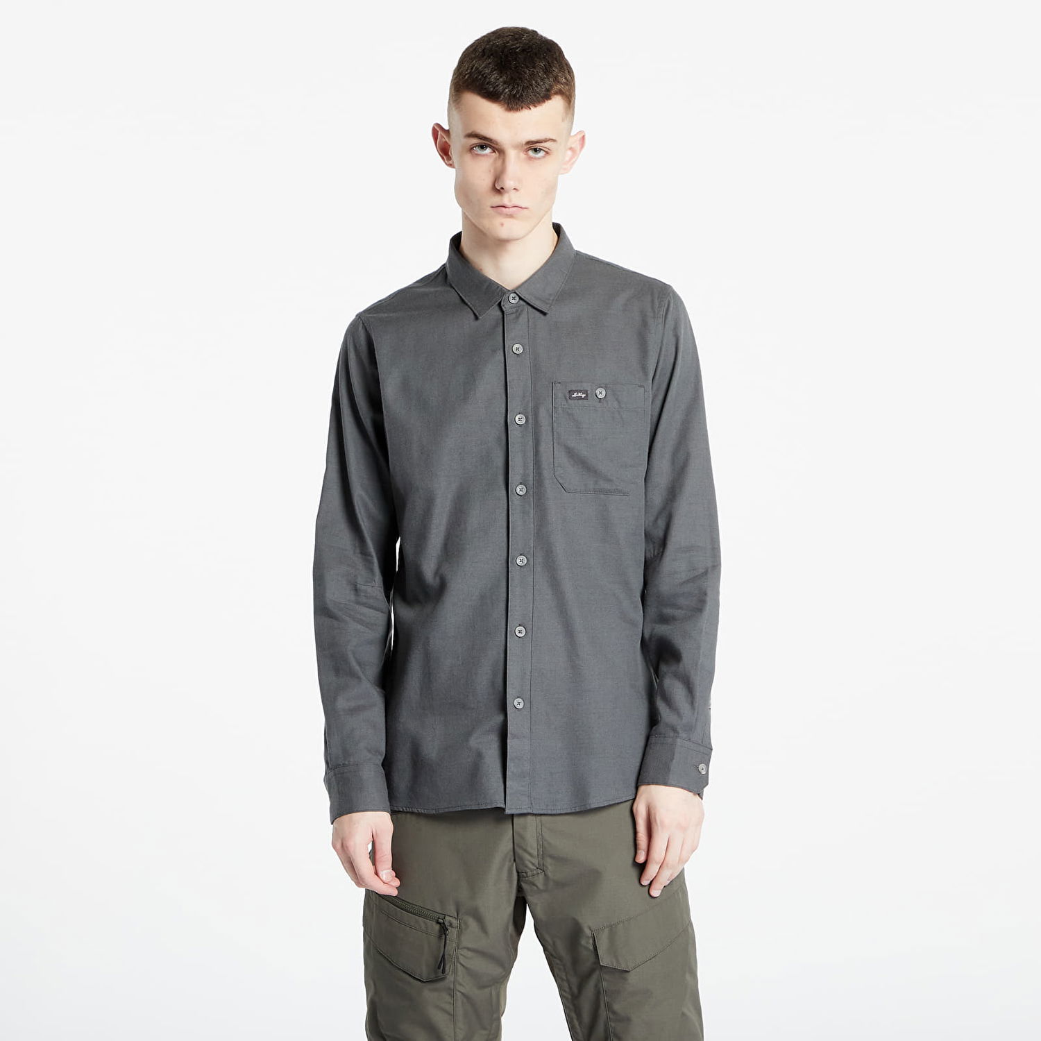 Košeľa Lundhags Ekren Solid Shirt M Šedá | 1119104-656, 0