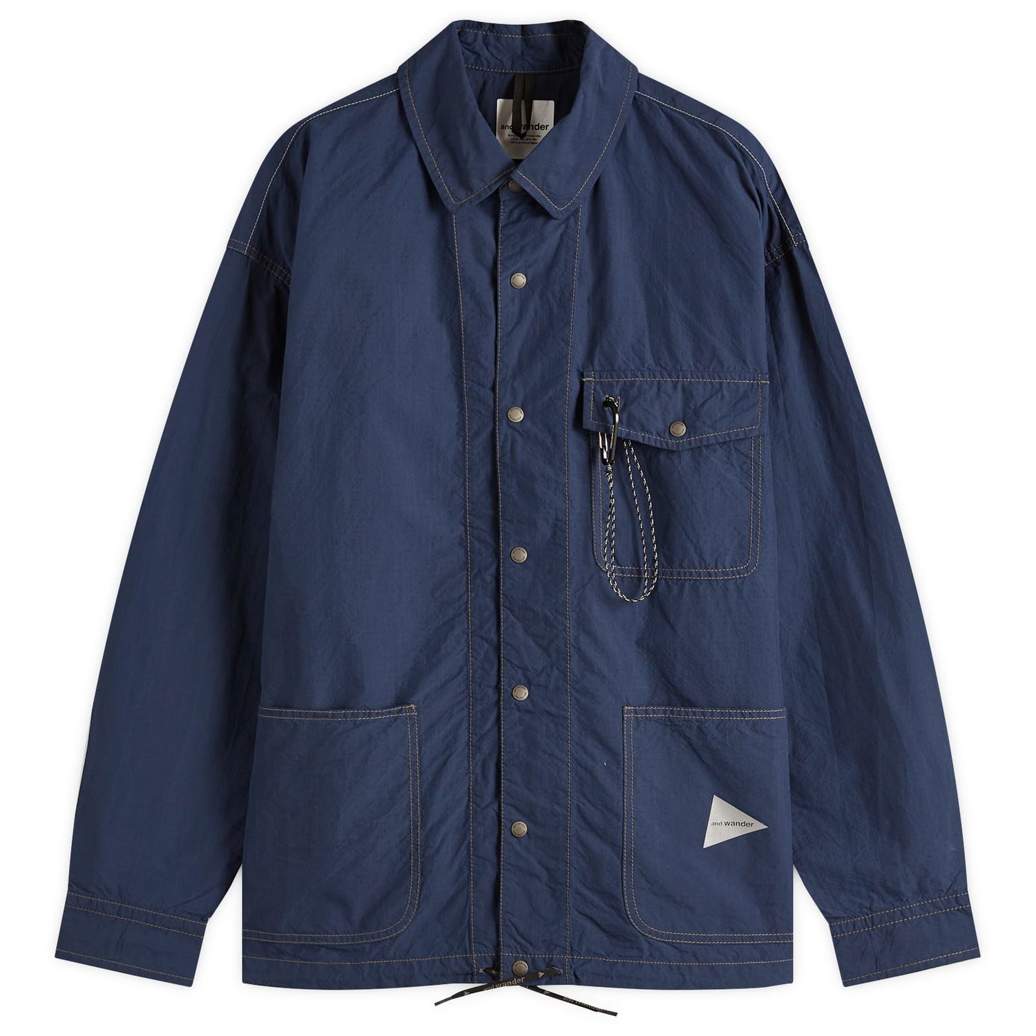 Vetrovka and wander and wander Cordura Cotton Ripstop Shirt Jacket, Size Large Modrá | 5745183074-110, 1