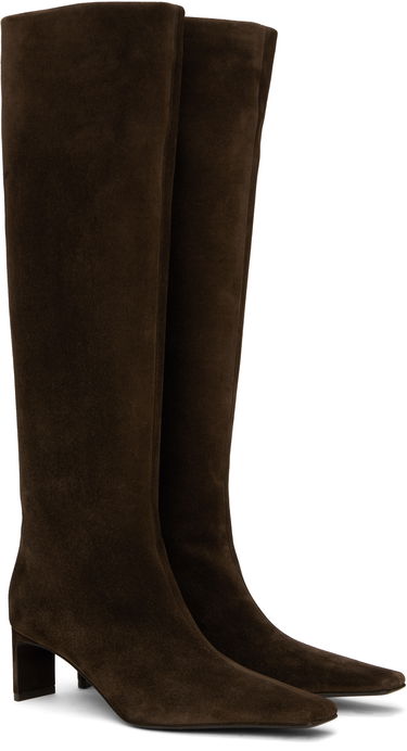 Tenisky a topánky Khaite Khaite Ona Suede Knee-High Boots Hnedá | F1099-726, 3