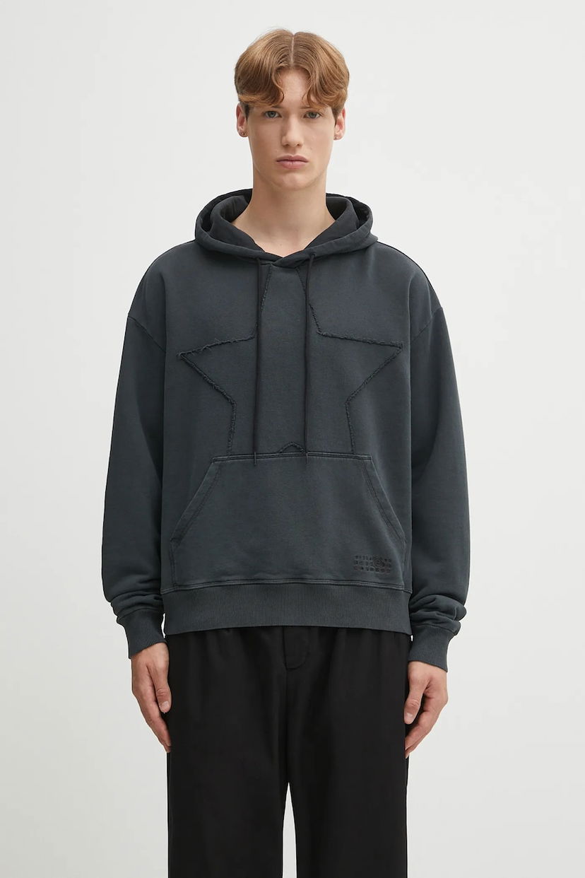 Mikina Maison Margiela MM6 Maison Margiela Star Appliqué Hoodie Čierna | SH2GU0022.M25024.899