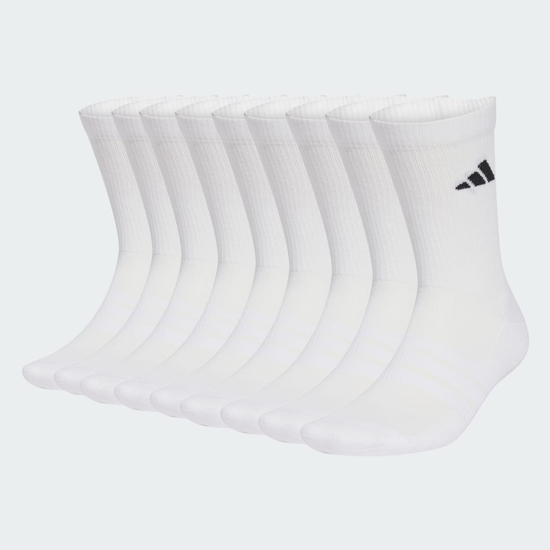 Ponožky adidas Performance ESSENTIALS CUSHIONED CREW Socks 10-Pack Biela | KF9095, 0