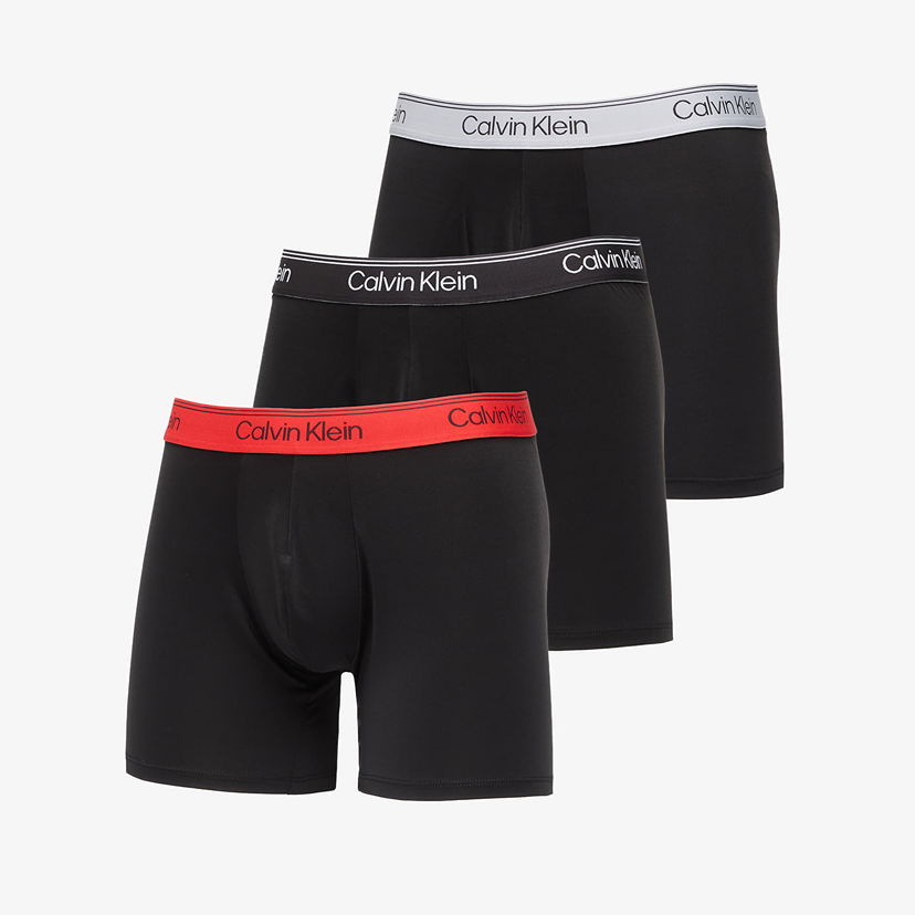Boxerky CALVIN KLEIN Boxer Brief 3-Pack Black Čierna | LV00NB4410 0AZ