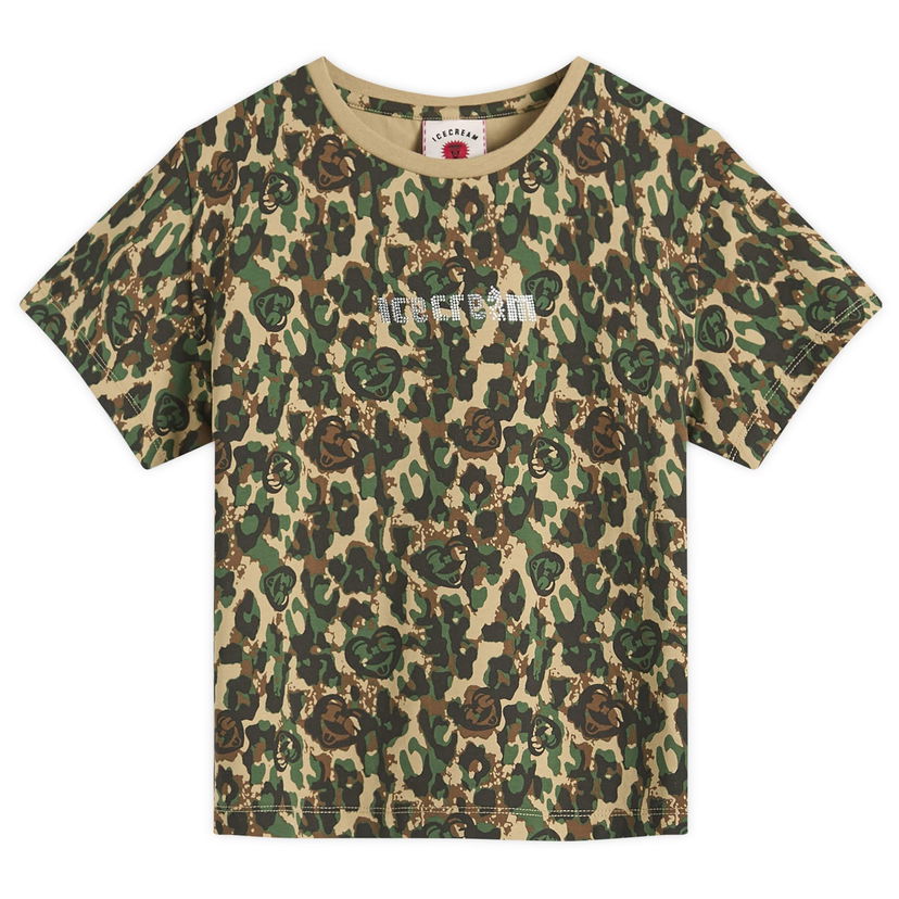 Tričko BBC IceCream Crystal Soft Serve Running T-Shirt Zelené | ICWW25317-CAM