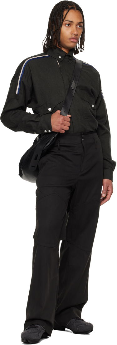 Košeľa KIKO KOSTADINOV Vig Long Sleeve Shirt with Shoulder Stripes and Chest Pockets Šedá | KKAW25SH03-57, 4