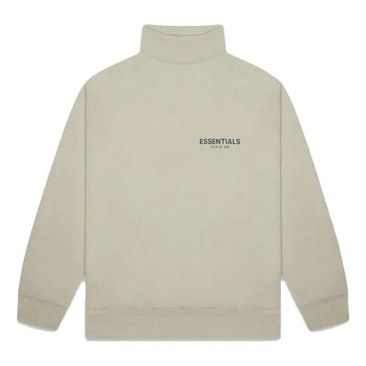 Sveter Fear of God Essentials FW20 Mock Neck Sweatshirt Zelené | FOG-FW20-296