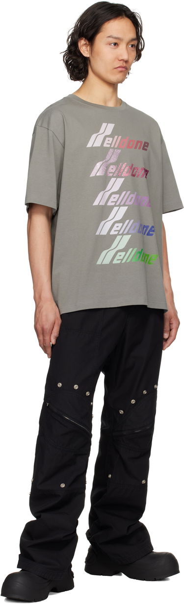 Tričko We11done We11done Multi-Logo T-Shirt Šedá | WD-TT1-25-764-U-GY, 3