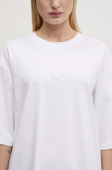 Tričko Filling Pieces Filling Pieces Boxy Embroidered T-Shirt Biela | 74413791901, 7