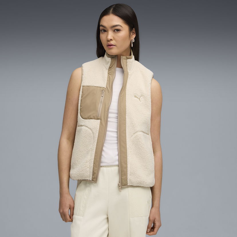 Vesta Puma Reversible Hybrid Sherpa Vest Béžová | 688388_87