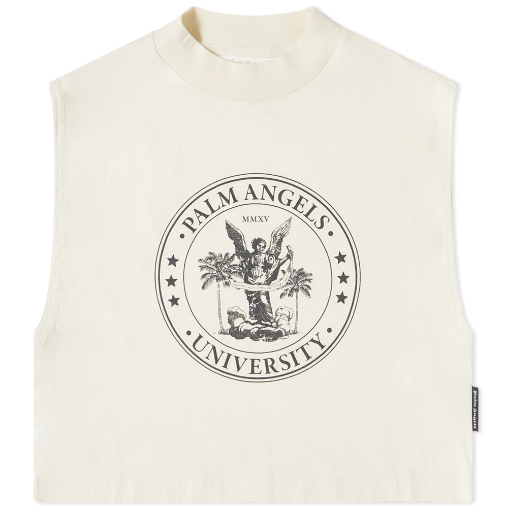 Tielko Palm Angels College Logo Muscle Vest Béžová | PWAC011S23JER0050410, 0