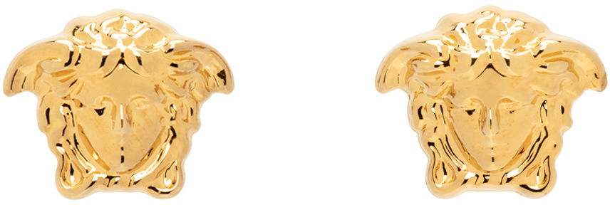 Náušnice Versace Medusa Earrings Béžová | DG25591_DMT1, 0