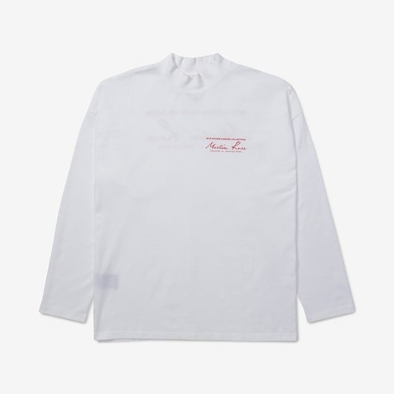 Tričko Martine Rose Funnel Neck T-shirt Biela | CMR-605JC-WH, 0