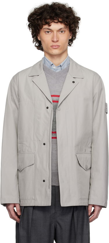 Bunda Stone Island Stone Island Weatherproof Cotton Canvas Jacket Šedá | K1S15 A100002 S00F1, 0