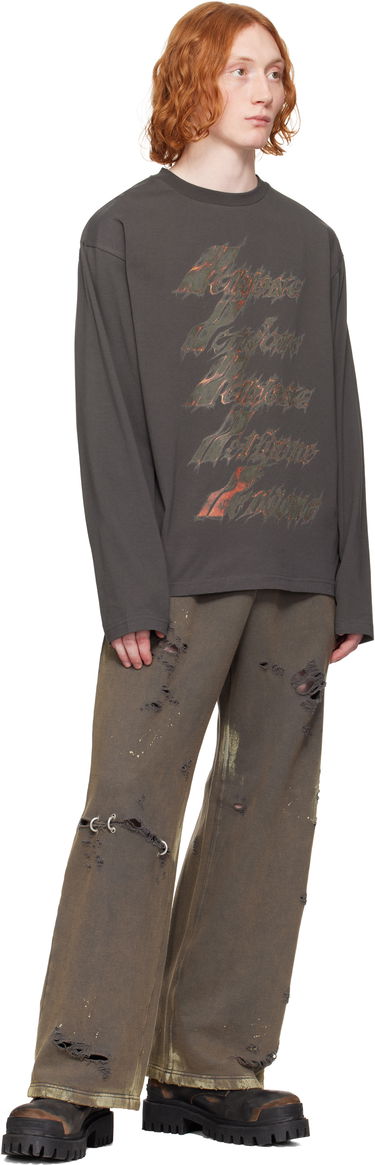 Tepláky We11done We11done Pierced Sweatpants Hnedá | WD-TA0-25-735-U-CH, 3