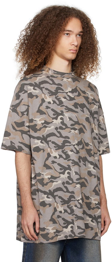 Tričko We11done We11done Camo Oversized T-Shirt Šedá | WD-TT0-24-793-U-GY, 1