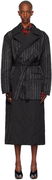 Gaultier Pinstripe Long Coat